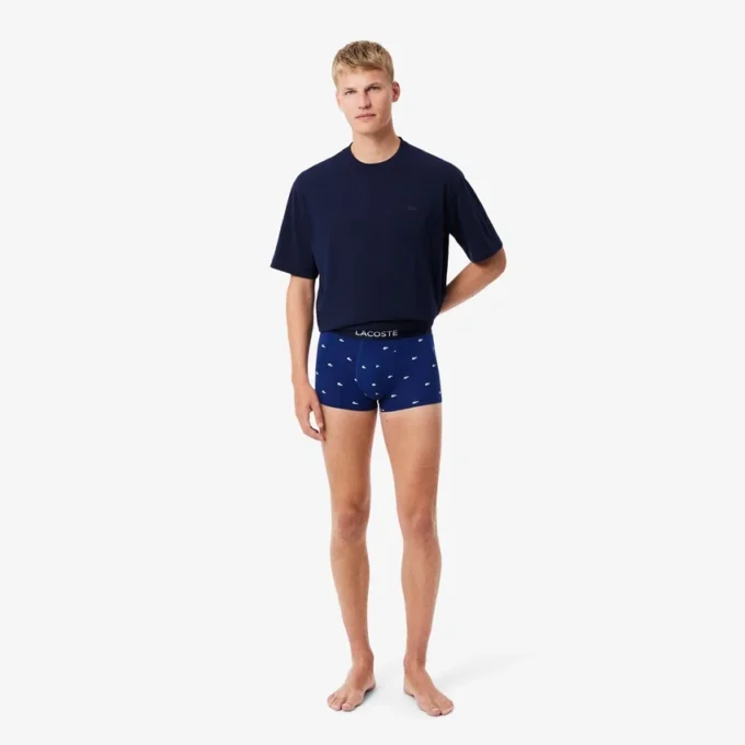 Boxers de algodão jersey para homem