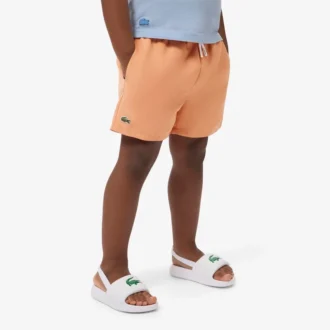 Boxers de banho com forro monocromático