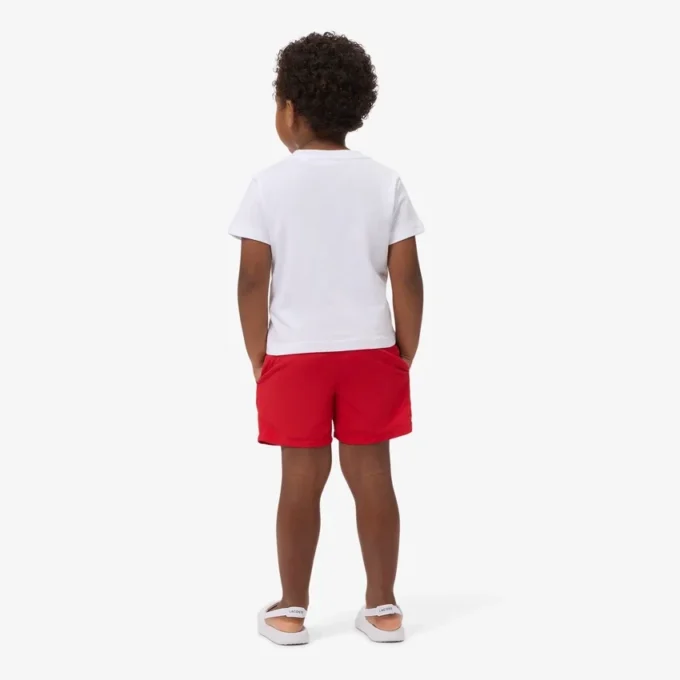 Boxers de banho com forro monocromático