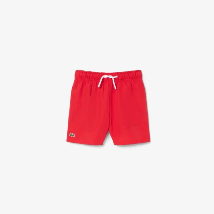 Boxers de banho com forro monocromático