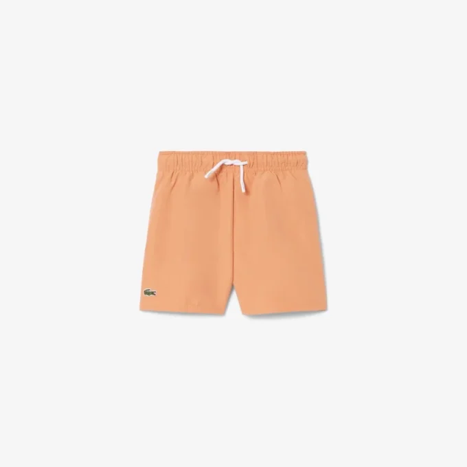 Boxers de banho com forro monocromático