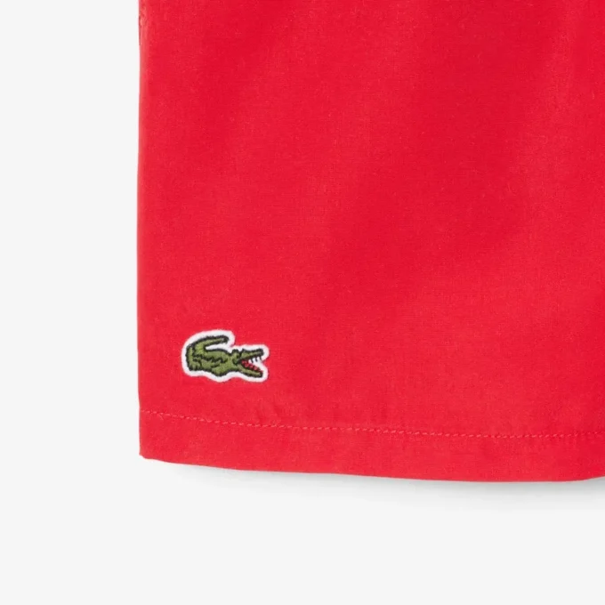 Boxers de banho com forro monocromático