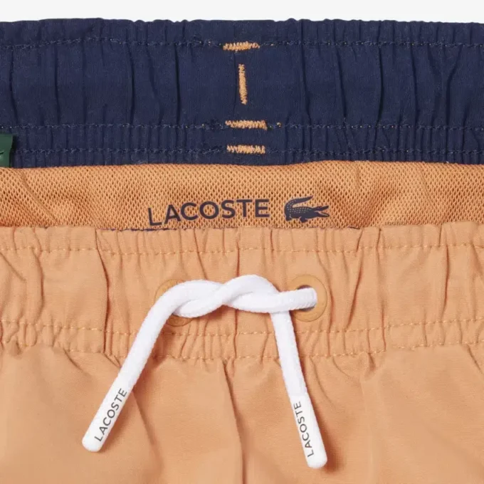 Boxers de banho com forro monocromático