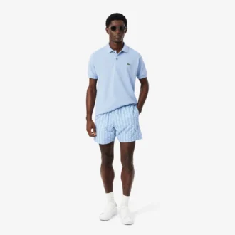 Boxers de banho de comprimento médio com estampado Monogram