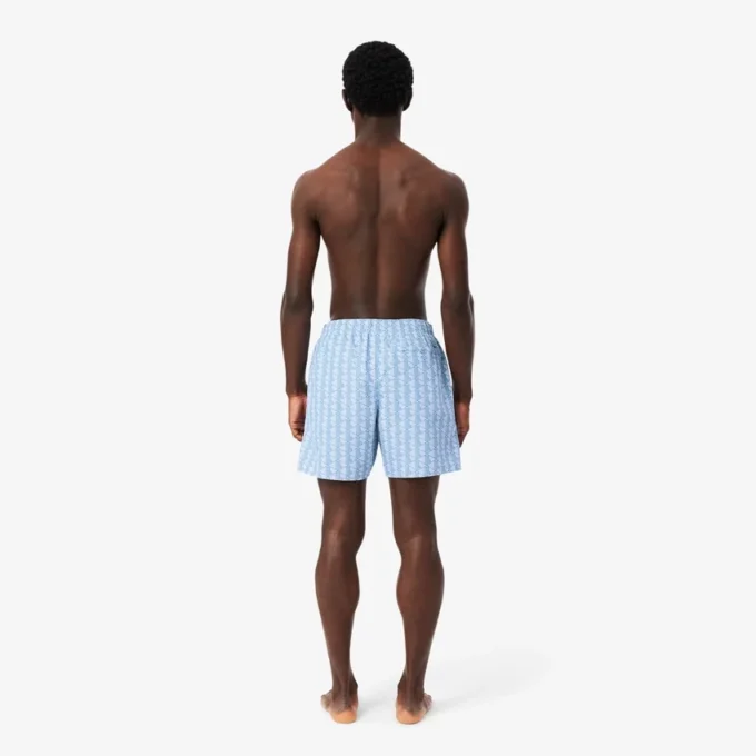 Boxers de banho de comprimento médio com estampado Monogram