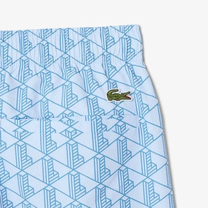 Boxers de banho de comprimento médio com estampado Monogram
