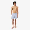Boxers de banho de comprimento médio com padrão de crocodilo