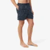 Boxers de banho de comprimento médio com padrão de crocodilo