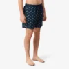 Boxers de banho de comprimento médio com padrão de crocodilo