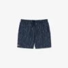 Boxers de banho de comprimento médio com padrão de crocodilo