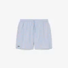 Boxers de banho de comprimento médio com padrão de crocodilo