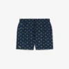 Boxers de banho de comprimento médio com padrão de crocodilo