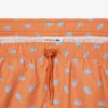 Boxers de banho de comprimento médio com padrão de crocodilo