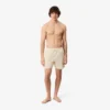 Boxers de banho de comprimento médio com riscas e textura para homem