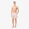 Boxers de banho de comprimento médio com riscas e textura para homem
