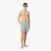 Boxers de banho de comprimento médio com riscas e textura para homem