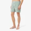 Boxers de banho de comprimento médio com riscas e textura para homem