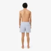 Boxers de banho de comprimento médio com riscas e textura para homem