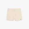 Boxers de banho de comprimento médio com riscas e textura para homem