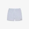 Boxers de banho de comprimento médio com riscas e textura para homem