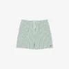 Boxers de banho de comprimento médio com riscas e textura para homem