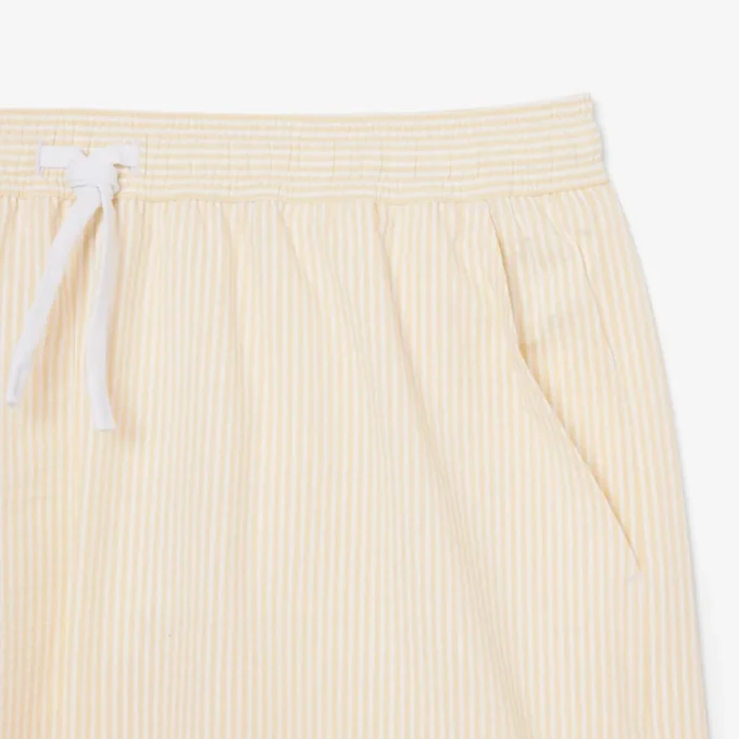 Boxers de banho de comprimento médio com riscas e textura para homem