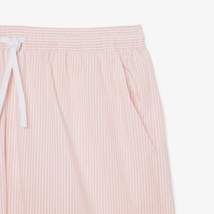 Boxers de banho de comprimento médio com riscas e textura para homem