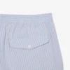 Boxers de banho de comprimento médio com riscas e textura para homem