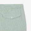 Boxers de banho de comprimento médio com riscas e textura para homem