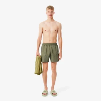 Boxers de banho de comprimento médio estampados para homem