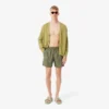 Boxers de banho de comprimento médio estampados para homem
