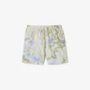 Boxers de banho de comprimento médio estampados para homem