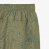 Boxers de banho de comprimento médio estampados para homem