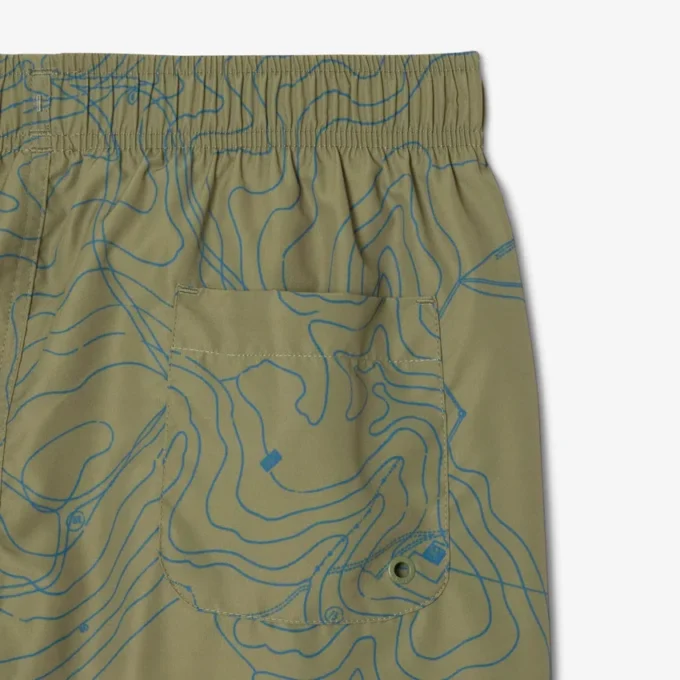 Boxers de banho de comprimento médio estampados para homem