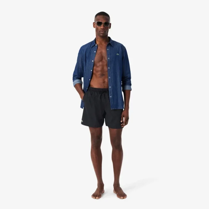 Boxers de banho de comprimento médio para homem