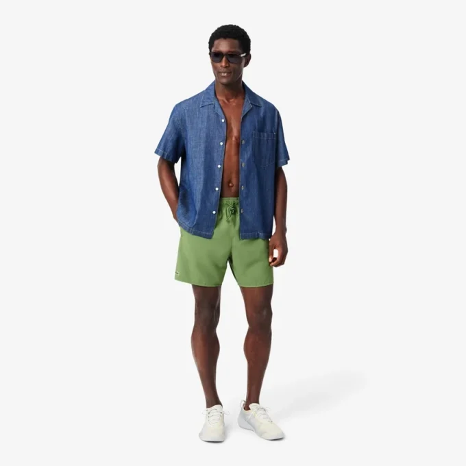 Boxers de banho de comprimento médio para homem