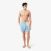 Boxers de banho de comprimento médio às riscas