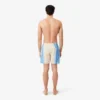 Boxers de banho de comprimento médio às riscas