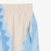 Boxers de banho de comprimento médio às riscas