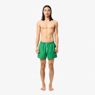 Boxers de banho para homem com padrão de crocodilo