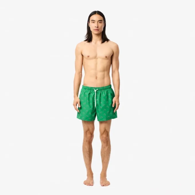 Boxers de banho para homem com padrão de crocodilo