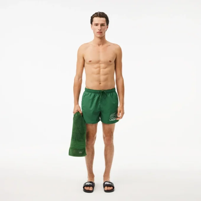 Boxers de banho para homem com padrão de crocodilo