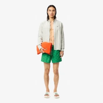 Boxers de banho para homem com padrão de crocodilo