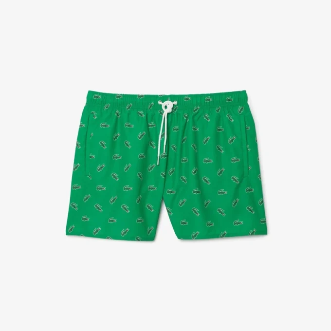 Boxers de banho para homem com padrão de crocodilo