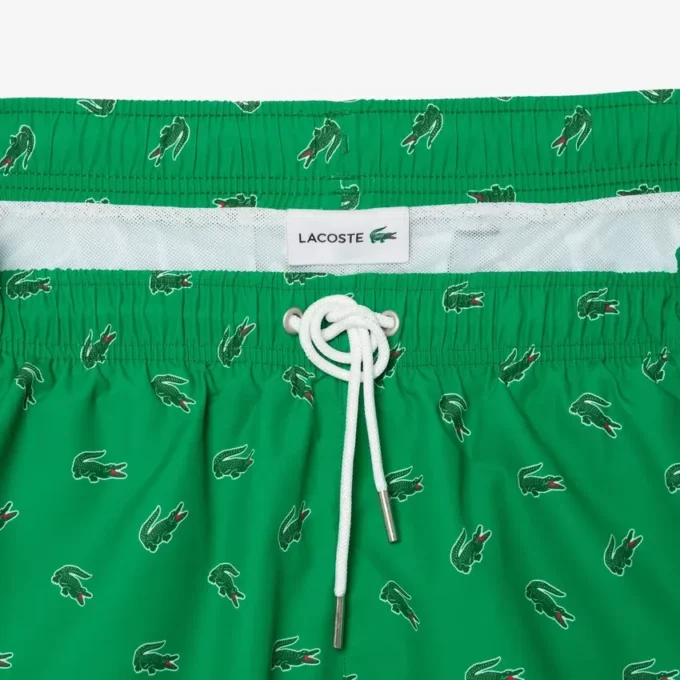 Boxers de banho para homem com padrão de crocodilo