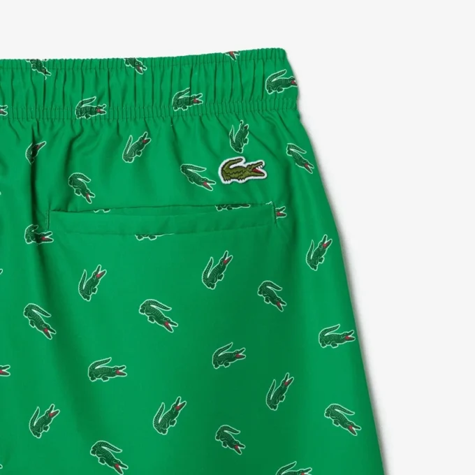 Boxers de banho para homem com padrão de crocodilo