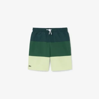 Boxers de banho às riscas