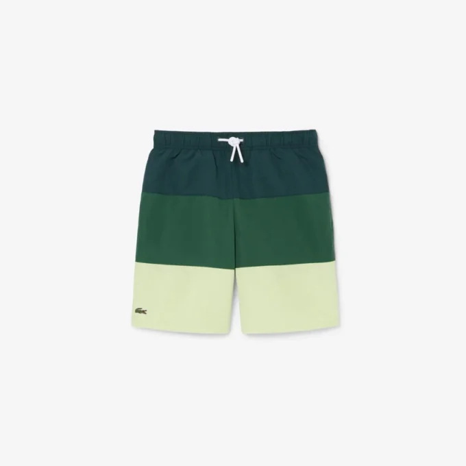 Boxers de banho às riscas