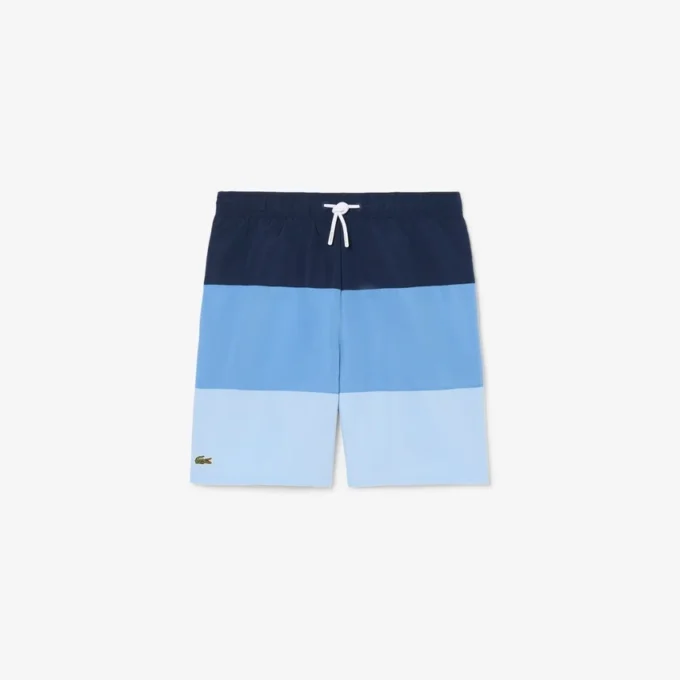 Boxers de banho às riscas
