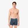 Boxers masculinos em jersey de algodão elástico com monograma